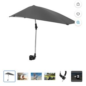 Versa-Brella Adjustable Blue Umbrella